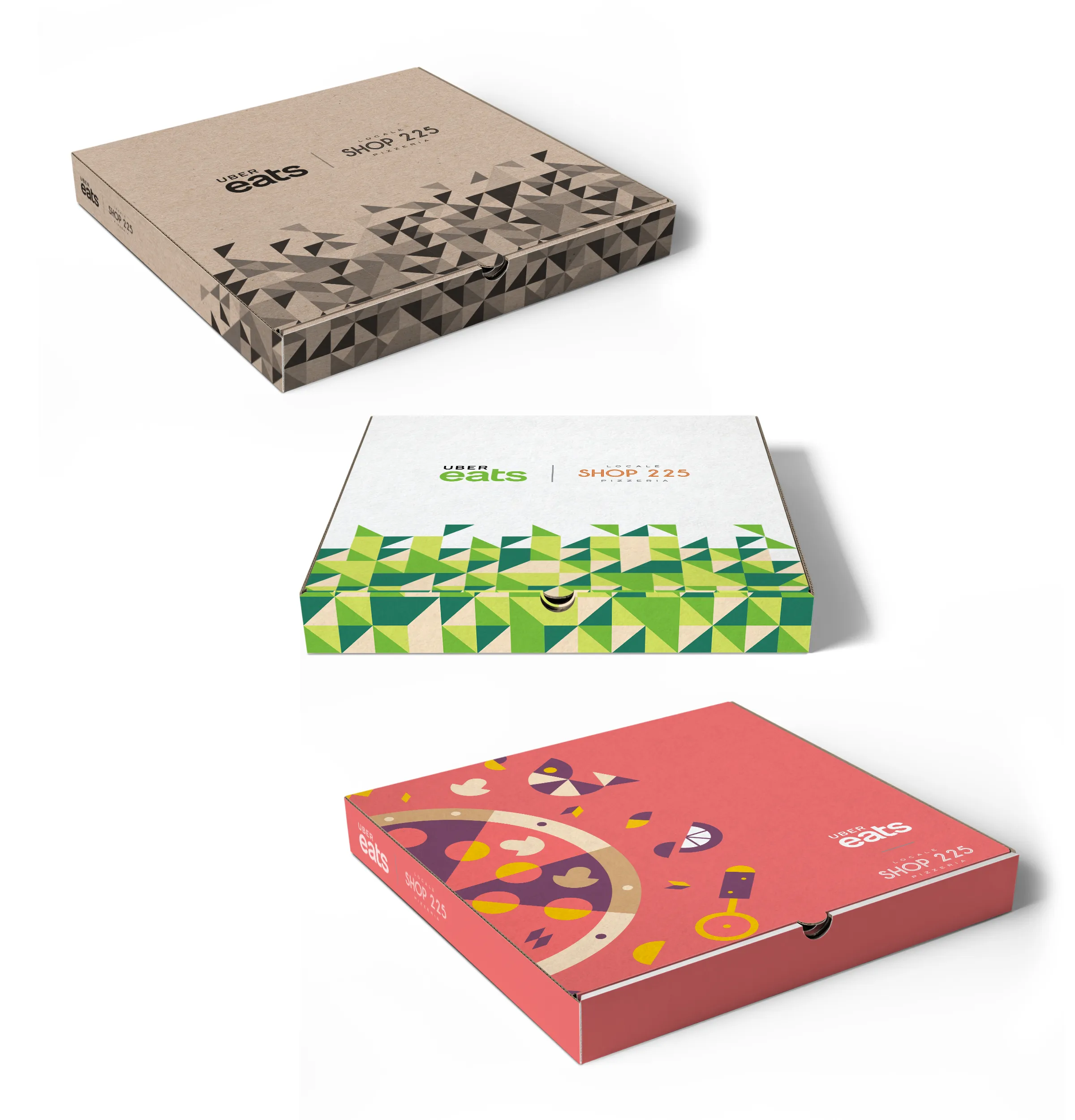 Uber Eats — pizza box packaging